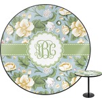 Vintage Floral Round Table - 30" (Personalized)