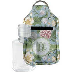 Vintage Floral Hand Sanitizer & Keychain Holder (Personalized)