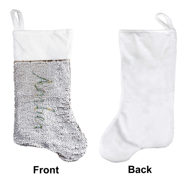 Vintage Floral Sequin Stocking - Approval