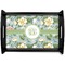 Vintage Floral Black Wooden Tray - Small (Personalized)
