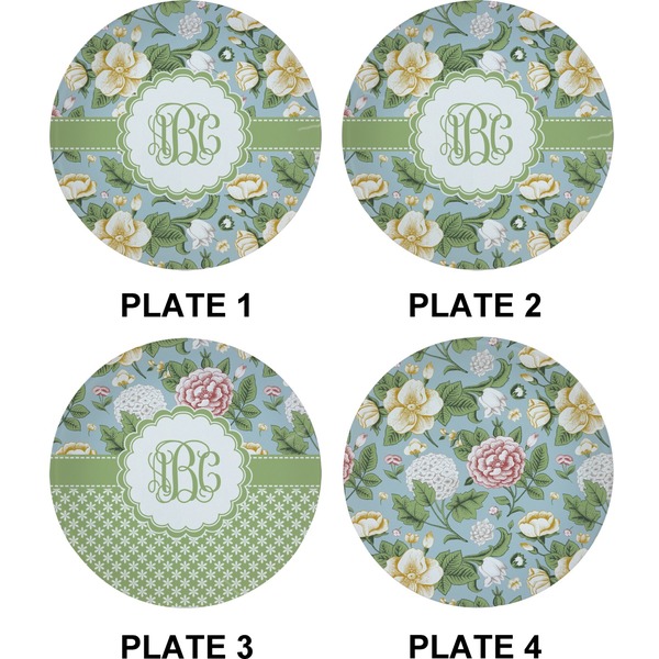 Vintage Floral Set of Appetizer / Dessert Plates (Approval)
