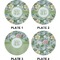 Vintage Floral Set of Appetizer / Dessert Plates (Approval)