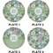 Vintage Floral Set of Lunch / Dinner Plates (Approval)