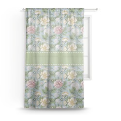 Vintage Floral Sheer Curtain
