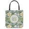 Vintage Floral Canvas Tote Bag - Medium - 16"x16" (Personalized)