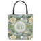Vintage Floral Canvas Tote Bag - Small - 13"x13" (Personalized)