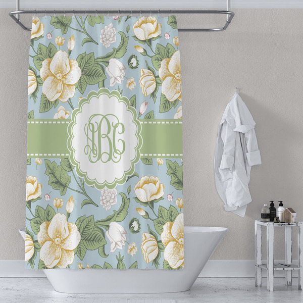 Vintage Floral Shower Curtain Lifestyle