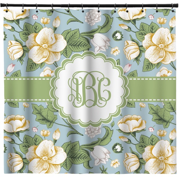 Custom Vintage Floral Shower Curtain - Custom Size (Personalized)