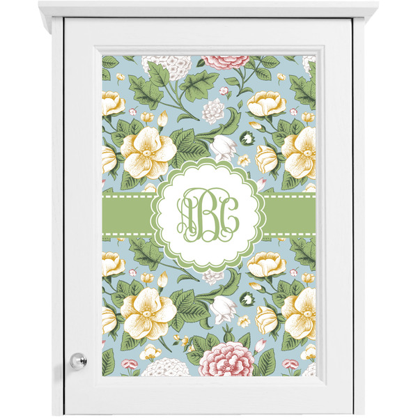 Vintage Floral Single Cabinet Decal