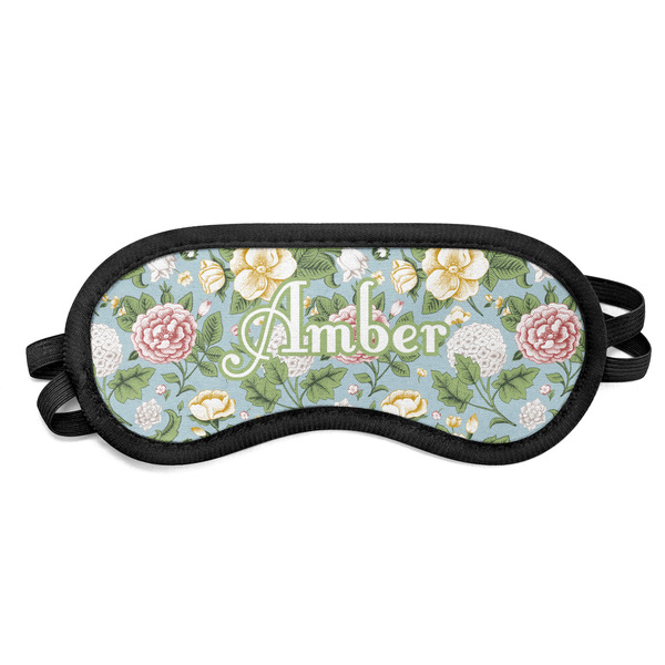 Custom Vintage Floral Sleeping Eye Mask - Small (Personalized)