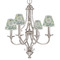 Vintage Floral Small Chandelier Shade - LIFESTYLE (on chandelier)