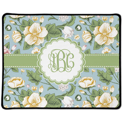 Vintage Floral Large Gaming Mouse Pad - 12.5" x 10" (Personalized)