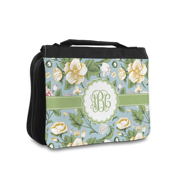 Custom Vintage Floral Toiletry Bag - Small (Personalized)