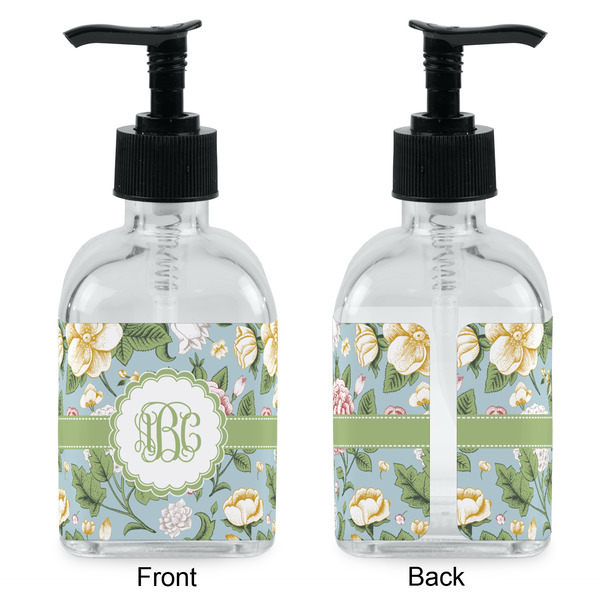 Vintage Floral Glass Soap/Lotion Dispenser - Approval