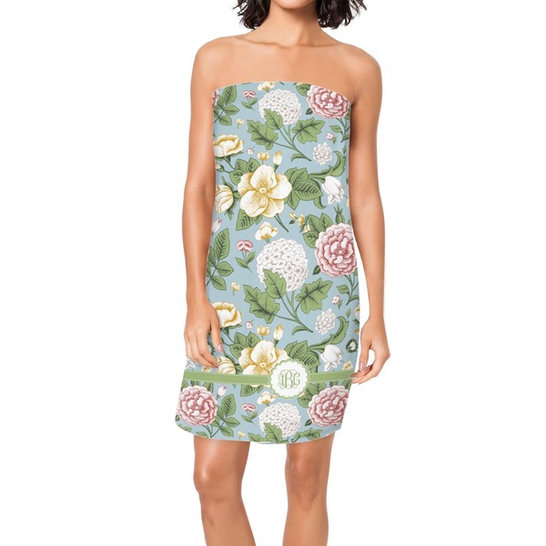 Custom Vintage Floral Spa / Bath Wrap (Personalized)