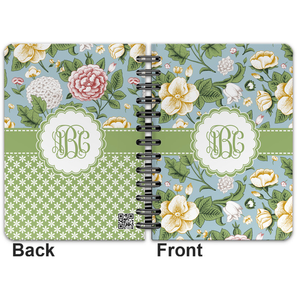 Vintage Floral Spiral Journal 5 x 7 - Apvl