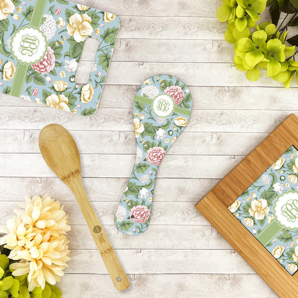 Vintage Floral Spoon Rest Trivet - LIFESTYLE