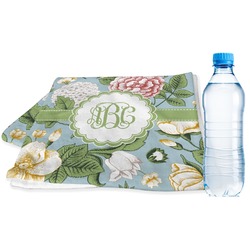 Vintage Floral Sports & Fitness Towel (Personalized)