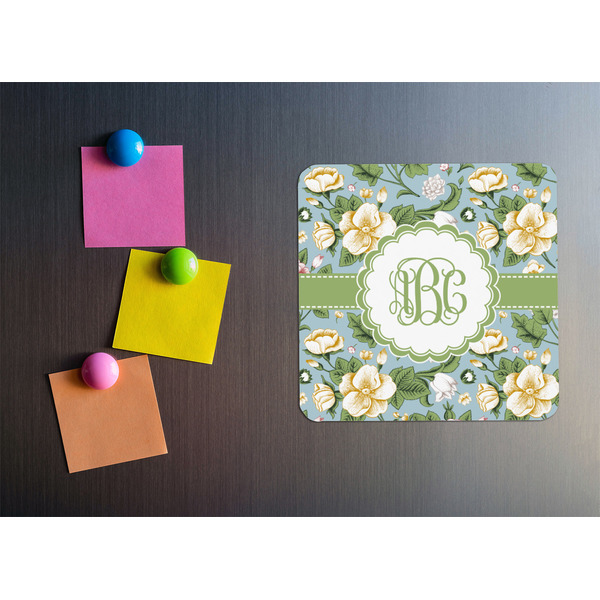 Vintage Floral Square Fridge Magnet - LIFESTYLE