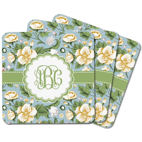 Vintage Floral Square Fridge Magnet - MAIN