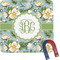 Vintage Floral Square Fridge Magnet (Personalized)