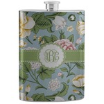 Vintage Floral Stainless Steel Flask (Personalized)