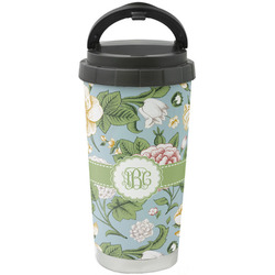 Vintage Floral Stainless Steel Coffee Tumbler (Personalized)