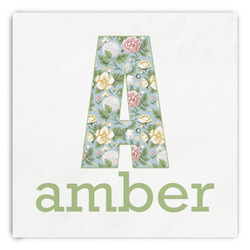 Vintage Floral Paper Dinner Napkins (Personalized)