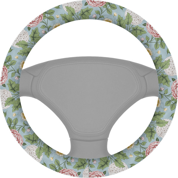 Custom Vintage Floral Steering Wheel Cover