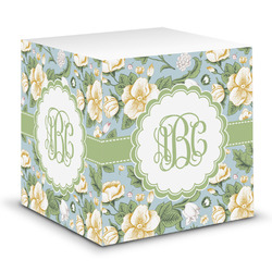 Vintage Floral Sticky Note Cube (Personalized)