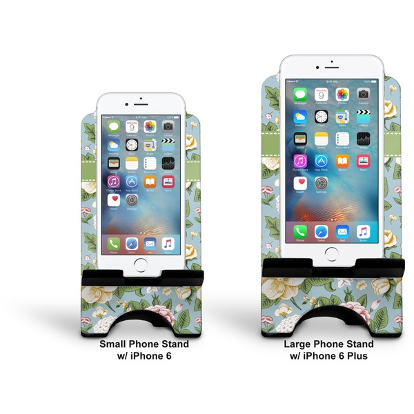 Vintage Floral Stylized Phone Stand - Comparison