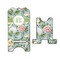 Vintage Floral Stylized Phone Stand - Front & Back - Large