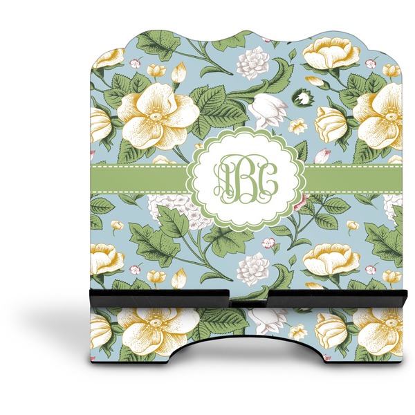 Vintage Floral Stylized Tablet Stand - Front without iPad