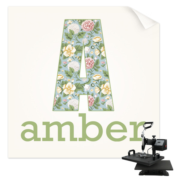 Custom Vintage Floral Sublimation Transfer - Pocket (Personalized)