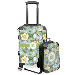 Vintage Floral Kids 2-Piece Luggage Set - Suitcase & Backpack (Personalized)