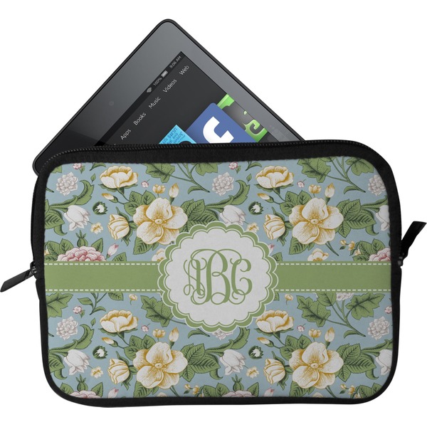 Custom Vintage Floral Tablet Case / Sleeve - Small (Personalized)