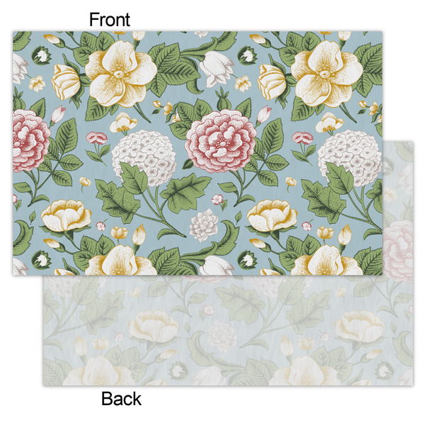 Vintage Floral Tissue Paper - Heavyweight - Small - Front & Back