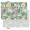Vintage Floral Tissue Paper - Heavyweight - Small - Front & Back