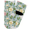 Vintage Floral Toddler Ankle Socks - Single Pair - Front and Back