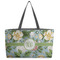 Vintage Floral Beach Totes Bag - w/ Black Handles (Personalized)