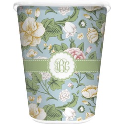 Vintage Floral Waste Basket (Personalized)