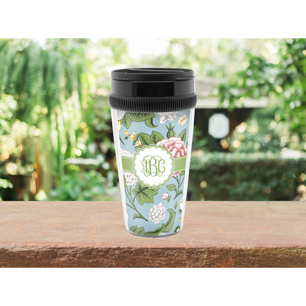 Vintage Floral Travel Mug Lifestyle (Personalized)