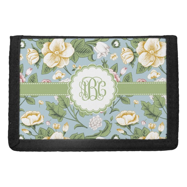 Custom Vintage Floral Trifold Wallet (Personalized)
