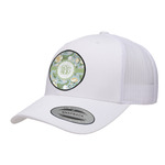 Vintage Floral Trucker Hat - White (Personalized)