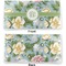 Vintage Floral Vinyl Check Book Cover - Front and Back