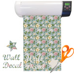 Vintage Floral Vinyl Sheet (Re-position-able)