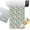 Vintage Floral Sticker Vinyl Sheet (Permanent)