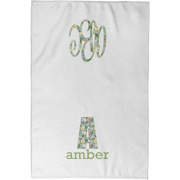 Vintage Floral Waffle Towel - Partial Print - Approval Image