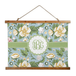 Vintage Floral Wall Hanging Tapestry - Wide (Personalized)