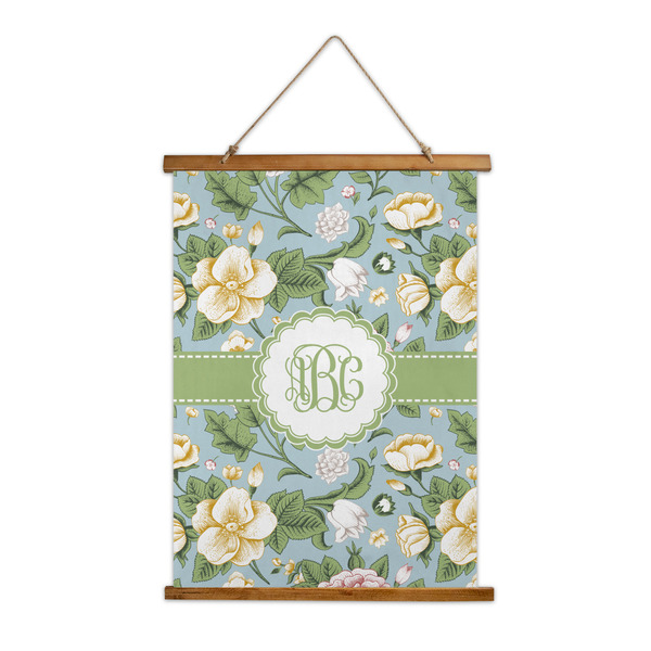 Custom Vintage Floral Wall Hanging Tapestry - Tall (Personalized)